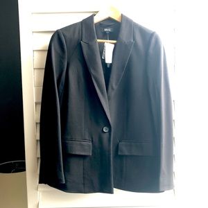 Black Blazer, Suit Jacket, Size 8, Reitman's, NWT, Modern, Slim Fit